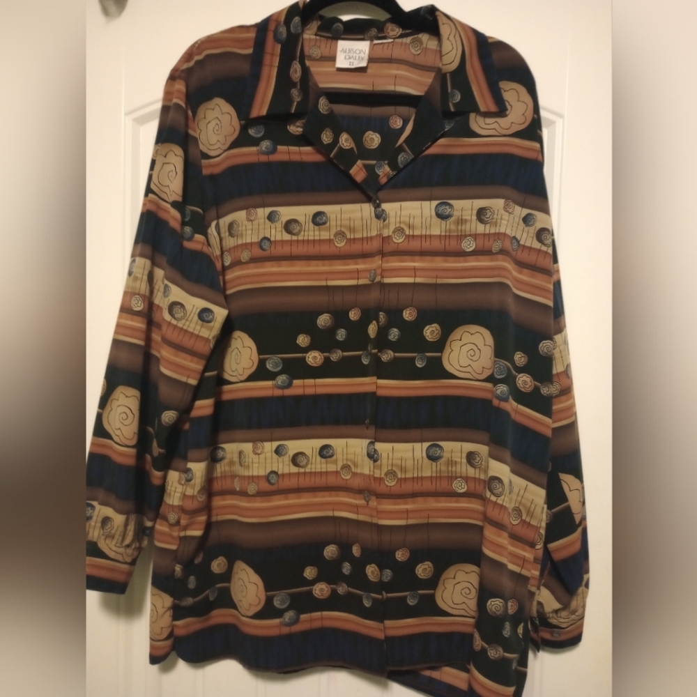 Groovy Patterned Button Down